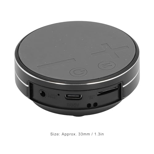 Bone Conduction Speaker, Bluetooth, AUX, Small Memory Card, Stereo, Water Proof, Intelligent Suction Cup Design, for Outdoor and Indoor Bathroom (Black) - color: Black