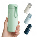 Exllena 8 oz Water Bottles Made of 304 Stainless Steel, Small Water Bottles Double Wall Vacuum Insulation for Hot&Cold Drinks, Water Bottle Purse with Carry Handle - 100% Leakproof(Mint) - color: Mint, size: 8.5 Ounces
