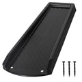 plusgutter Rain Gutter Downspout Splash Block, Gutter Downspout Extensions for Water Drainage, 24" Gutter Splash Guards Downspout Extender, Fixable Down spout Drain Trays with PE Nails(1 Pack, Black) - color: Black