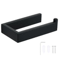 Sayayo Matte Black Toilet Paper Holder Wall Mount, RV Toilet Tissue Holder for Bathroom Tp Holder Square, SUS304 Stainless Steel 6 Inch - color: Black - Drilling