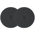 Tub Stopper 2PCS,Bathtub Drain Stopper,6 inches Bathtub Tub Drain Cover Stopper,Silicone Drain Plug,Kitchen Bathroom Hair Water Shower Stopper,Large Bathroom Laundry Accessories (Black/Black) - color: Black/Black