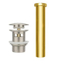 Free Standing Tub Drain Kit, Freestanding Tub Drain, Pop-Up Freestanding Bathtub Drain Stopper, Compatible with Freestanding Bathtub Drain Rough-in Kit (Brushed Nickel) - color: Brushed Nickel