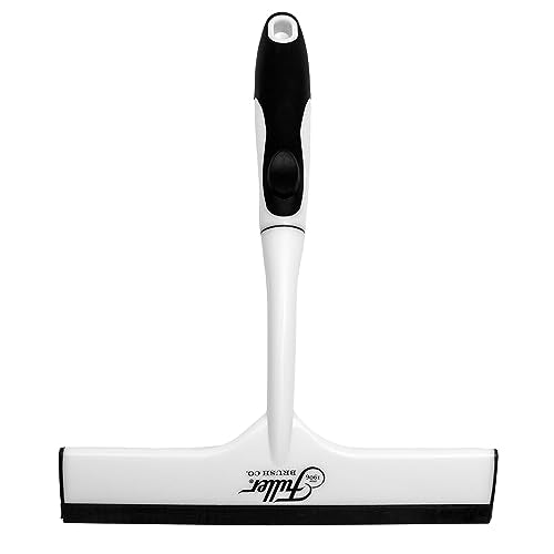 Fuller Brush Easy Grip Handheld Squeegee - for Shower Walls, Doors, Tub Surfaces, Windows, Mirrors & Vehicle Windshields - ThermoPlastic Rubber Blade - Comfort Grip Handle with Built-in Finger Groove