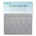 Large Stone Bath Mat 2 Pack, 31.5'' x 19.7'' Quick Drying Diatomaceous Earth Mat Large, Super Absorbent, Non Slip Diatomite Stone Bath Rugs for Bathroom, Easy to Clean (Light Grey) - color: Light Grey