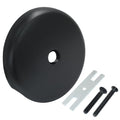 Single Hole Tub Overflow Drain Cover, Matte Black, 1 Pack | Bathtub Drain Overflow Face Plate, Trim Kit Conversion Kit, Easy to Install, Standard Bath Tub Drains - style: Matte Black-1 Hole