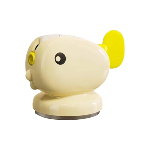 Cute Whale Toothpaste Squeezer,Suction Cup Manual Toothpaste Squeezer,Multifunction Manual Rotate Toothpaste Dispenser Bathroom Accessories Sets Products (Yellow) - color: Yellow