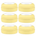 Maymom Screw Lids Aka Travel Caps with Rewritable Sealing Disc Compatible with Avent, Maymom Wide Mouth Bottles; Cap Replace Avent Natural Bottle Sealing Ring and Sealing Disc, 6pcs. (Yellow) - color: Yellow