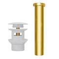 Free Standing Tub Drain Kit, Freestanding Tub Drain, Pop-Up Freestanding Bathtub Drain Stopper, Compatible with Freestanding Bathtub Drain Rough-in Kit (White) - color: White