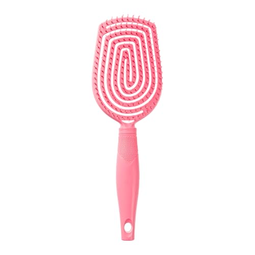 Conair Scalp Care Detangling hairbrush - Curly Hair Brush - Scalp Massager - hairbrushes for women & men - detangler for all lengths and types - can use wet or dry - Pink Pulse - color: Pink Palse, size: 1 Count (Pack of 1)