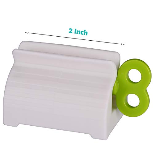 Toothpaste Tube Roller - Manual Squeezer Tool, Toothbrush Squeezer, Clip Holder Stand Winder by XYKEEY (Green) - color: Green