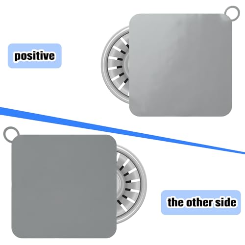 Yinkin 6 Pcs Drain Covers to Keep Bugs Out Silicone Shower Floor Tub Stoppers Bathtub Drain Stoppers Sewer Anti-Odor Mats Deodorizing Plugs for Bathroom(6 x 6 Inch,Square,White, Grey and Black) - color: White, Grey and Black, size: 6 x 6 Inch, style: Squa