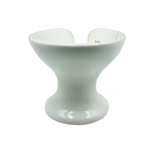 Ceramic Soap Dish, Leaf Shape Self Draining Soap Holder, Sponge Holder, for Shower,Bathroom,Kitchen Sink Organizer (White) - color: White