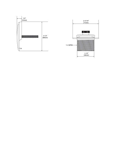 Moen T90331BC Tub and Shower Drain Cover, Brushed Chrome - color: Brushed Chrome, size: 1.5 Inches (Pack of 1)