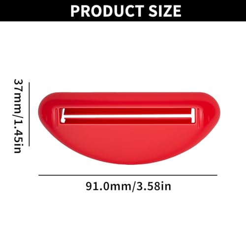 5 Pcs Tube Squeezers Set, Toothpaste Tube Squeezer Tool, Tubes Squeezer Roller Tool for Bathroom, Home Use, Red Black White Blue - color: Red/Black/White/Blue