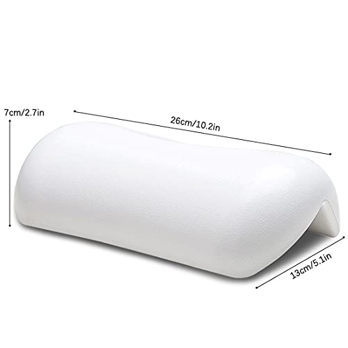 SPA Bath Pillow Non-Slip Bathtub Headrest Soft Waterproof Bath Pillows with Suction Cups Easy to Clean Bathroom Accessories (1pc) - color: 1pc