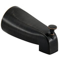 Slip Fit Tub Spout with Pull-Up Diverter for 1/2 inch Copper Tube, Oil-Rubbed Bronze - color: Oil Rubbed Bronze