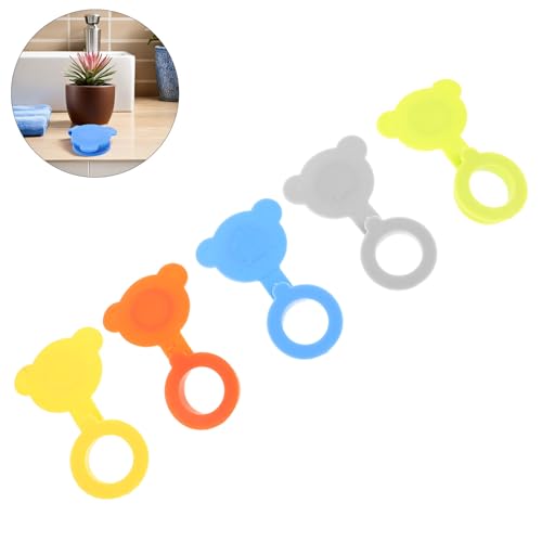 DOITOOL 5pcs Bathtub Drain Plug Stoppers Silicone Tub Stopper Set Multi-Color Bath Basin Cover Leak Proof Bathroom Accessories