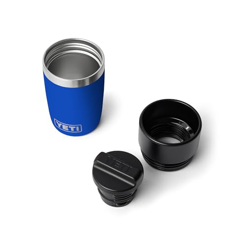 YETI Rambler 8 oz Travel Bottle, Stainless Steel, Vacuum Insulated with Leakproof Commuter Cap, Royal Blue - color: Royal Blue, size: 8 Ounces