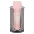 LoveBB Small Paper Cup Dispenser - Disposable Cup Storage Holder for Bathroom Vanity Countertop's Rinsing/Mouthwash Cups, Black - color: Black