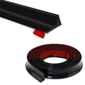 Shower Threshold Water Dam,Walk in Shower Water Guard, Shower Dam Water Barrier Bathroom Sink Splash for Dry And Wet Separation Caulk Seal Strip Edge Trim (39Inch, Black) - color: Black, style: 39Inch