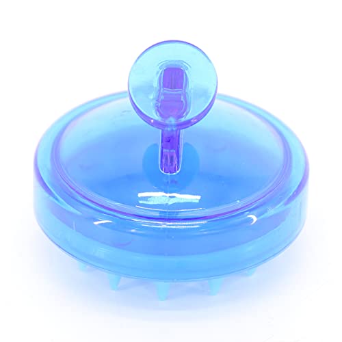 BTWTRY Blue Hair Shampoo Brush Scalp Care Hair Brush with Soft Silicone Care Scalp Massager for The Scalp Exfoliate and Deep Scalp Cleansing(Blue) - color: Blue