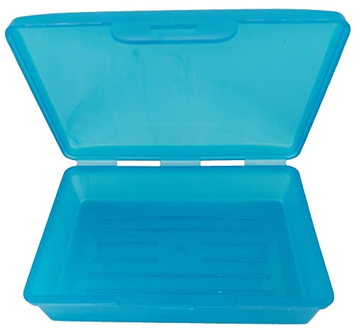 American Comb Travel Soapbox, Durable Storage Container, Multiple Colors, Made in USA (1, Blue) - color: Blue