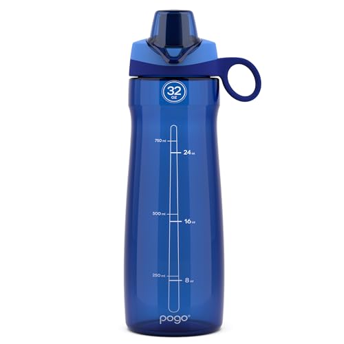 Pogo BPA-Free Tritan Plastic Water Bottle with Chug Lid, 32 Oz, Blue - color: Blue, size: 32 Ounces