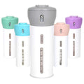 Travigo 4-in-1 Travel Dispenser Bottle, TSA Approved, Leak Proof, Four Reusable 1.4 oz. (40 mL) Toiletry Containers for Shampoo, Conditioner, Soap, Lotion, Skincare (Gray) - color: 1 Dispenser (Gray)