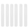 6 Pack Travel Toothbrush Containers Case Portable Plastic Breathable Toothbrush Holder Storage Dust-Proof and Sanitary for Travel Camping School Business (Clear A) - color: Clear A