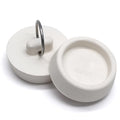 Bonsicoky Rubber Drain Stopper, 1-1/2 to 1-5/8 Inch, White, 2 Pcs | Bathtub Drain Plug, With Hanging Ring, For Kitchen and Bathroom, Bathroom Sink Stopper - size: 1-1/2 Inch to 1-5/8 Inch