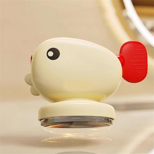 Cute Whale Toothpaste Squeezer,Suction Cup Manual Toothpaste Squeezer,Multifunction Manual Rotate Toothpaste Dispenser Bathroom Accessories Sets Products (Red) - color: Red