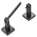 Ruacq Toilet Paper Holder Oil Rubbed Bronze-Toilet Paper Holder Wall Mount Double Post Pivoting Square-Toilet Tissue Roll Holder Rustproof Stainless Steel - color: Oil Rubbed Bronze, size: Square
