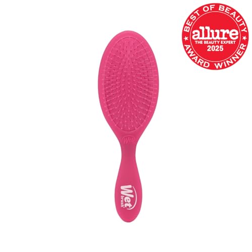 Wet Brush Original Detangler Hair Brush, Pink Frost - Ultra-Soft IntelliFlex Bristles - Detangling Brush Glides Through Tangles For All Hair Types (Wet Dry & Damaged Hair) - Women & Men - color: Pink Frost, size: 1 Count (Pack of 1)