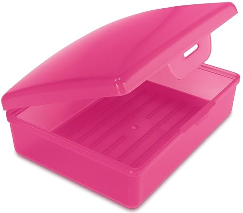 American Comb Travel Soapbox, Durable Storage Container, Multiple Colors, Made in USA (1, Pink) - color: Pink