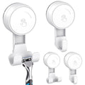 LUXEAR Suction Hooks Powerful Vacuum Suction Cup Hooks-2PACK Razor 2pack Single White - size: 2 Pack Single & 2 Pack Razor