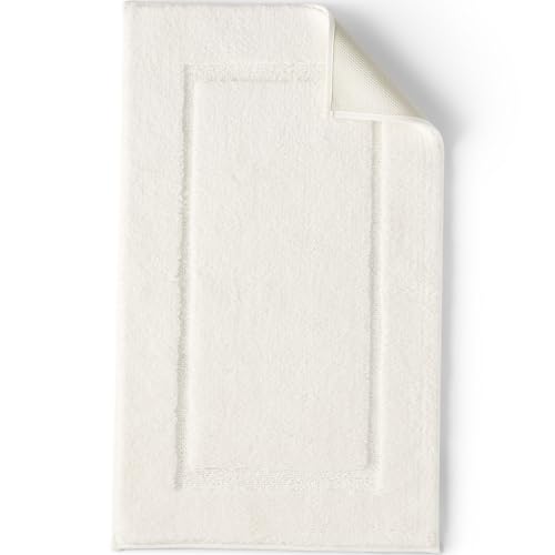 Lands' End Non Skid Bath Rug Ivory 20" x 33" - color: Ivory, size: 1'8" x 2'9" (Rectangular)