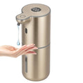 OHIFAST Automatic Liquid Soap Dispenser Touchless, USB Rechargeable Smart Hand Soap Dispenser, 6-Level Adjustable, 12.8oz/380mL Wall Mounted for Bathroom Kitchen Accessories Dish Soap-Gold - color: Gold, style: Liquid