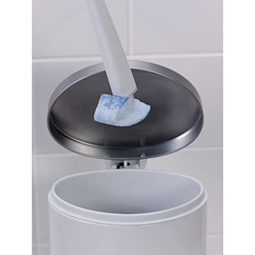 Scotch-Brite Disposable Toilet Scrubber Starter Kit, Disposable Refills with Built-in Bleach Alternative, Includes 1 Handle, Storage Caddy and 5 Refills