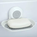 SlipX Solutions Strong Hold Soap Saver, Suction Cup Soap Holder, Must Have Universal Kitchen & Bathroom Shower Accessories, White - color: White, size: Single Tray (1 Pack)