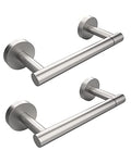 RARXTR Brushed 2 Pack Toilet Paper Holder SUS304 Stainless Steel Double Post Pivoting Toilet Paper Roll Holder Wall Mounted Toilet Tissue Holder for Commercial Bathroom RV - color: Brushed Nickel, size: Wall Mount 2 Pack