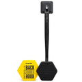 TOOLETRIES Silicone Back Scrubber for Shower with Hook - Charcoal | Long ergonomic bath brush with a non-slip grip for exfoliating and reaching hard-to-reach areas comfortably. - color: Charcoal