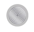 Shower Drain Hair Catcher 3.5 inch Small, Bathroom Sink Hair Stopper Sink Drain Cover Fliter Weighted Stainless and Silicone Shield (3.5 in)