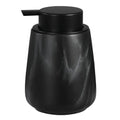 12Oz Ceramic Liquid Soap Dispenser - Modern Lotion Hand Soap Dispenser with Easy-to-Press Black Pump, Reusable and Refillable Dish Soap Dispensers for Bathroom & Kitchen, Marble Black - color: Marble Black, style: Liquid Pump