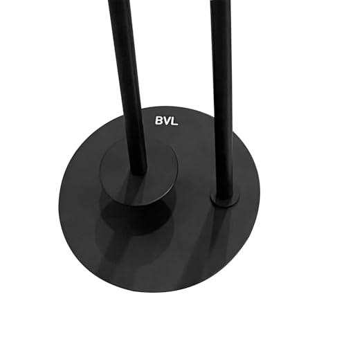 BVL Toilet Paper Holder Stand, Matte Black with Extra Heavy Base, Holds 5 Rolls, Waterproof Pad, Minimalist Design, 304 Stainless Steel, Rustproof & Space-Saving with Hook - color: Black