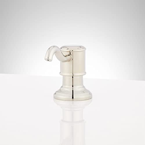 Signature Hardware 448559 Amberly Soap Dispenser - Polished Nickel - color: Polished Nickel