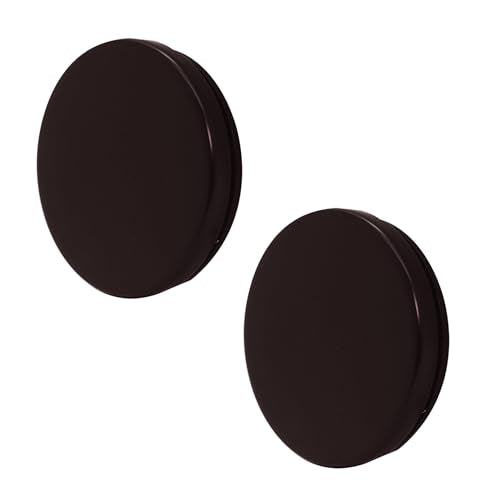 Westbrass D980R-2-12 Floating No-Hole Bath Waste Overflow Faceplate and Adaptor, Oil Rubbed Bronze (2-Pack) - color: Oil Rubbed Bronze, size: 2 Pack