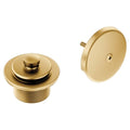 Moen Brushed Gold Push-N-Lock Tub and Shower Drain Kit with 1-1/2 Inch Threads, Plug and Overflow Cover, T90331BG - color: Brushed Gold, size: 1.5 Inches (Pack of 1)