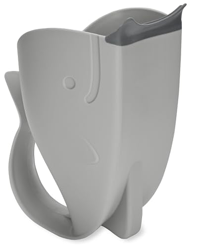 Skip Hop Baby Bath Rinse Cup MOBY Tear-Free Waterfall Rinser Grey Age 0+,(Pack of 12) - style: Moby Rinser Grey (Pack of 12)