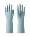 LANON wahoo Skin-Friendly Cleaning Gloves, Dishwashing Kitchen Gloves with Cotton Flocked Liner, Reusable, Non-Slip, Surf Spray, Medium - size: Medium (Pack of 1)
