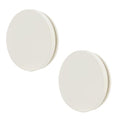 Westbrass D980R-2-65 Floating No-Hole Bath Waste Overflow Faceplate and Adaptor, Powder Coat Biscuit (2-Pack) - color: Powder Coat Biscuit, size: 2 Pack